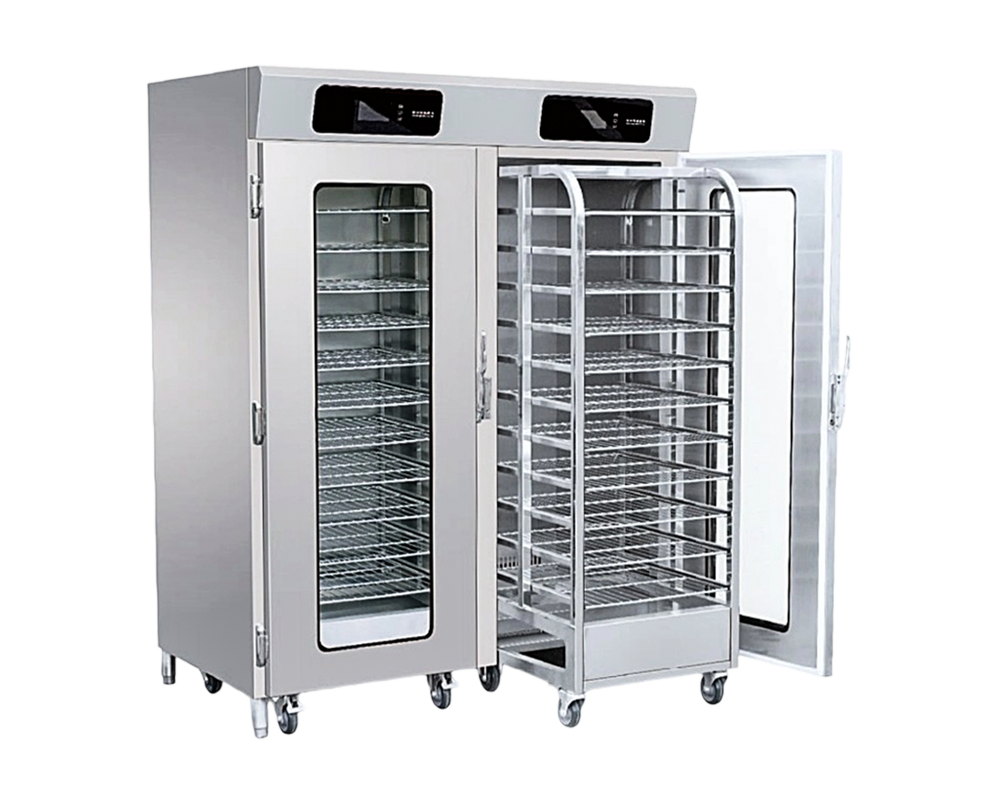 Glass Door Heated Banquet Cabinet Trolley na ginagamit para sa mga Hotel, Canteen, Paaralan