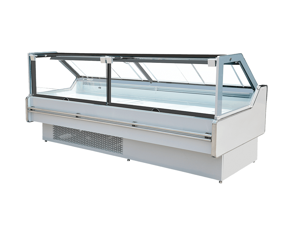Rear Access Angled Glass Deli Cabinet